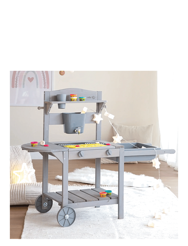 ROBA - Mobile play and mud kitchen BBQ - toy kitchens - gray - 4