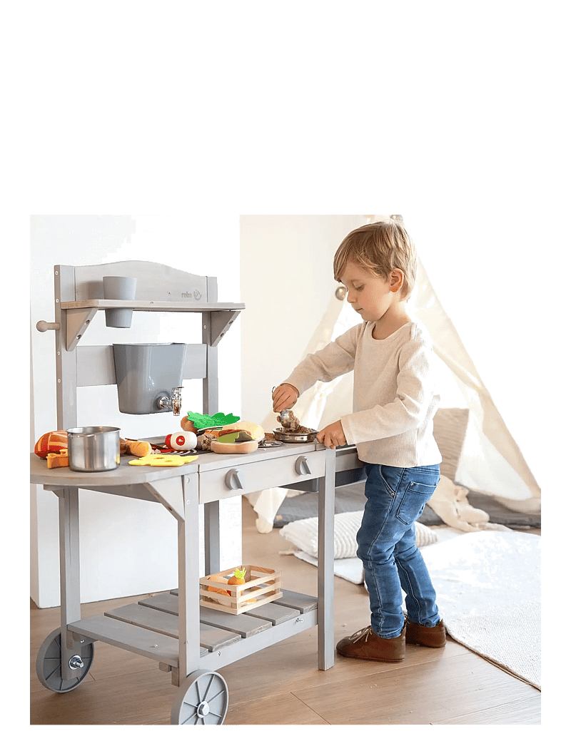 ROBA - Mobile play and mud kitchen BBQ - toy kitchens - gray - 5