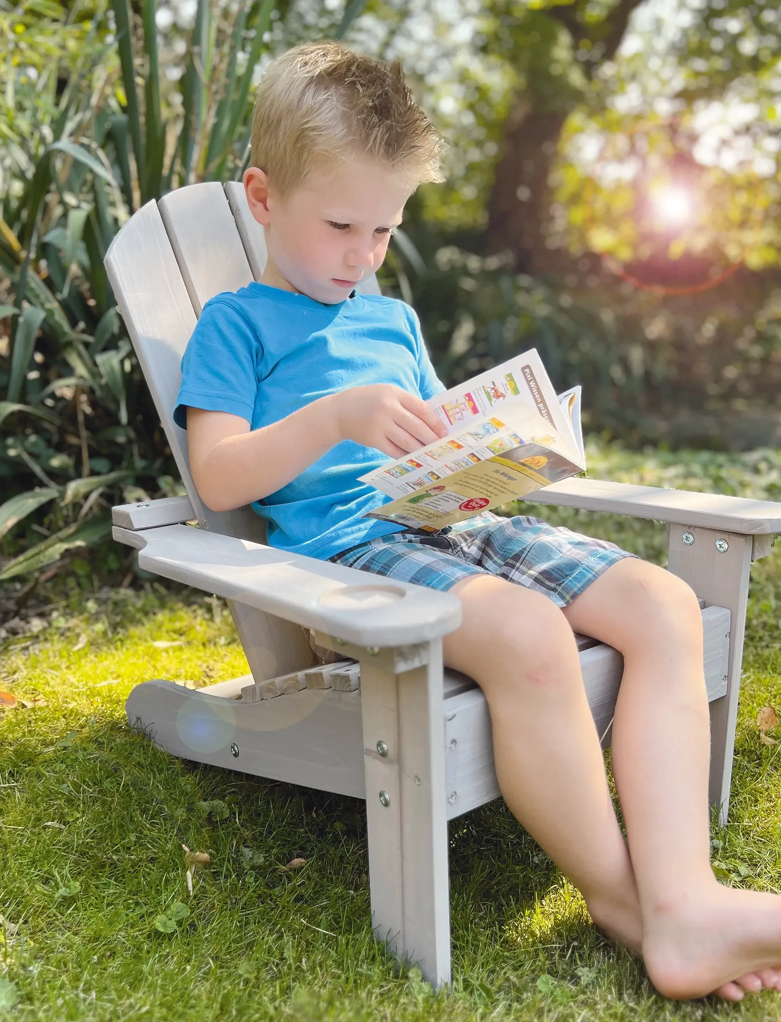 ROBA Outdoor Garden Chair For Kids, One Size, Furniture, Braun - Chairs & Stools, Kinder