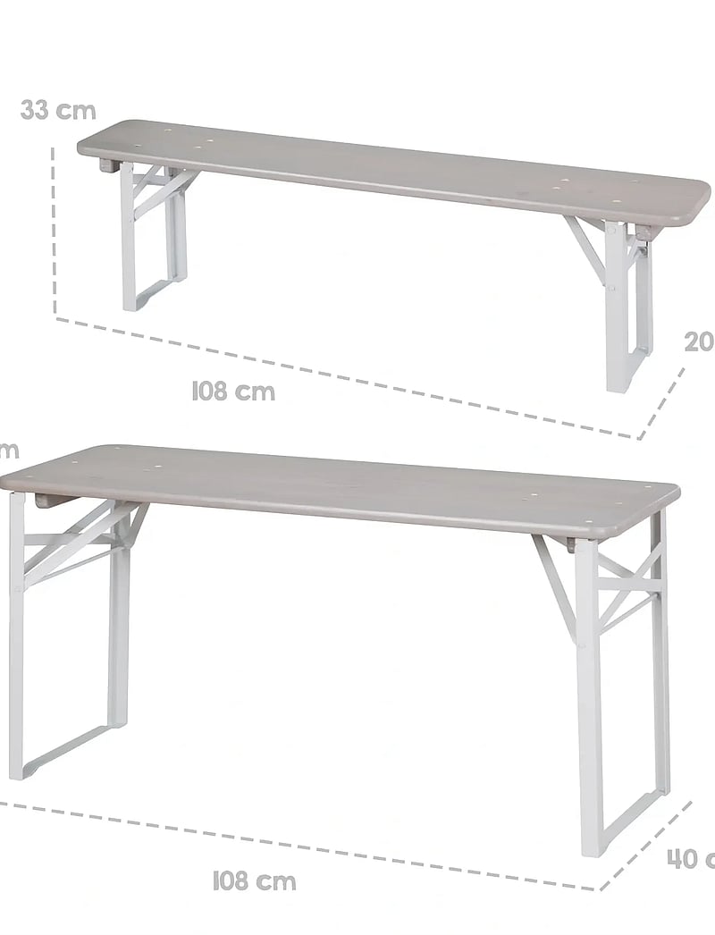ROBA - Children's party set - utemöbler - gray - 4