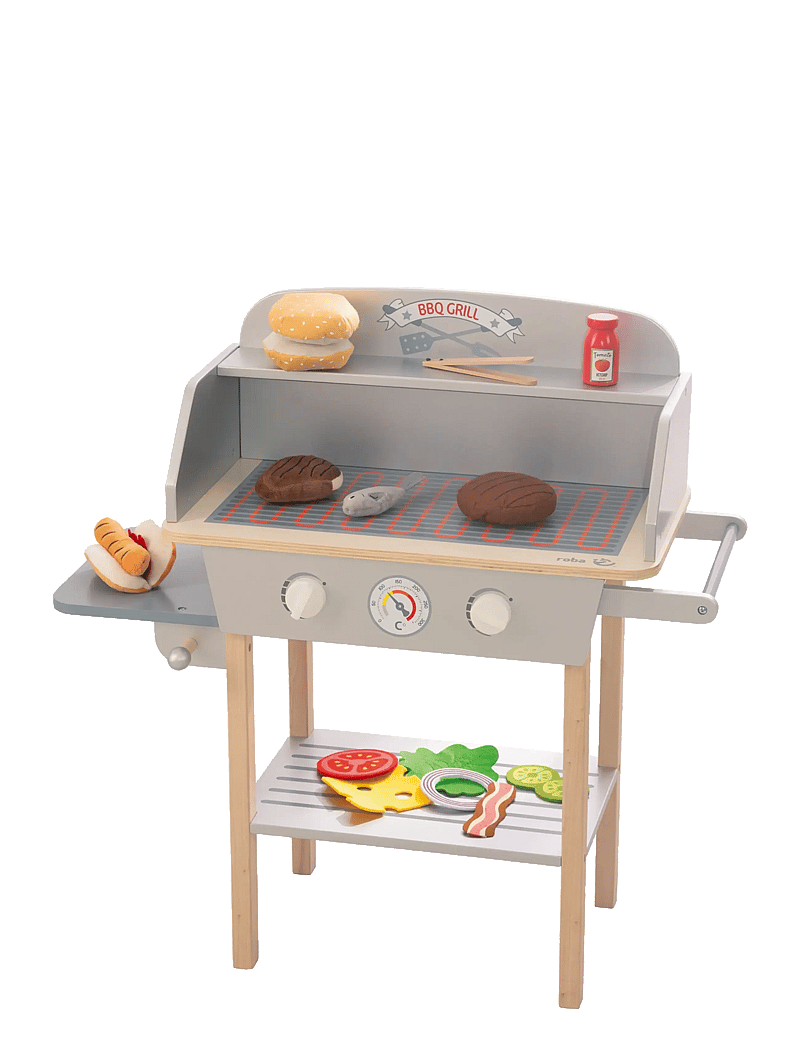 ROBA - BBQ Grill with accessories - toy kitchens - gray - 0