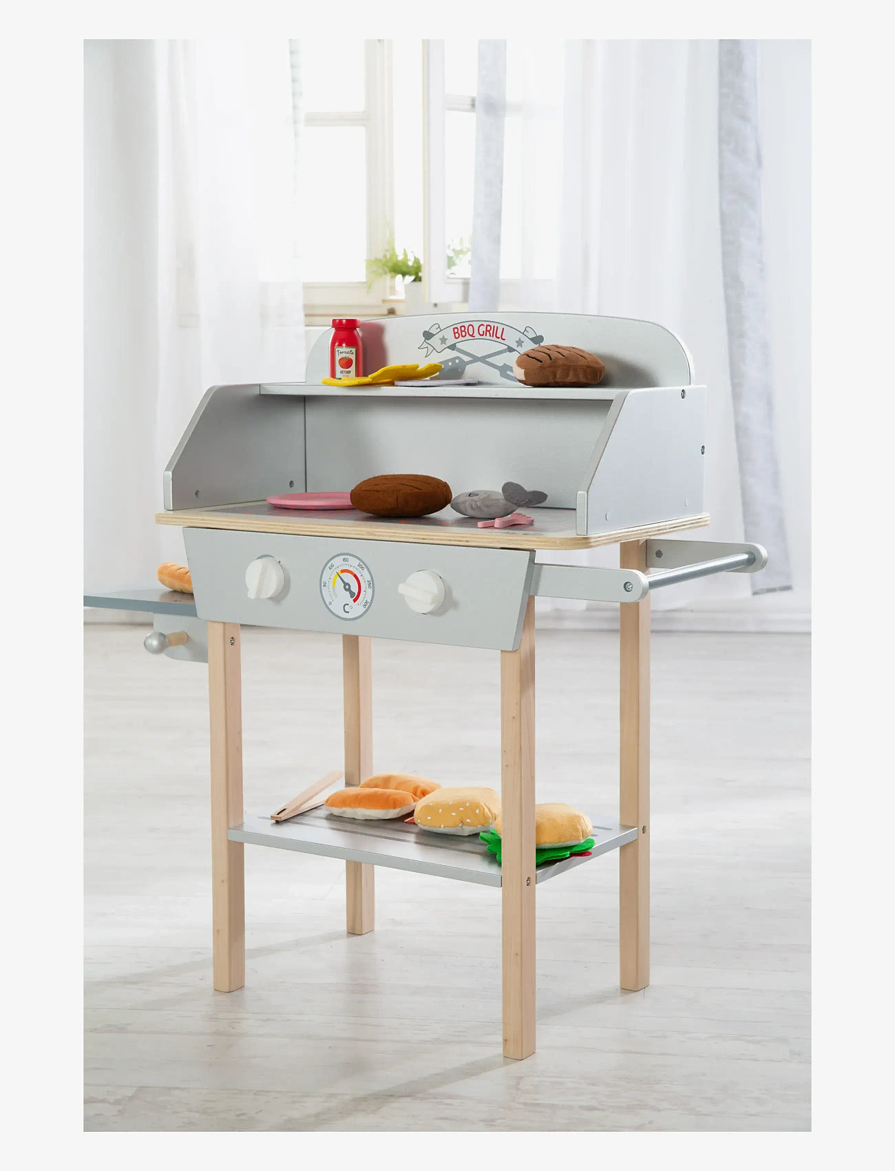 ROBA - BBQ Grill with accessories - toy kitchens - gray - 1