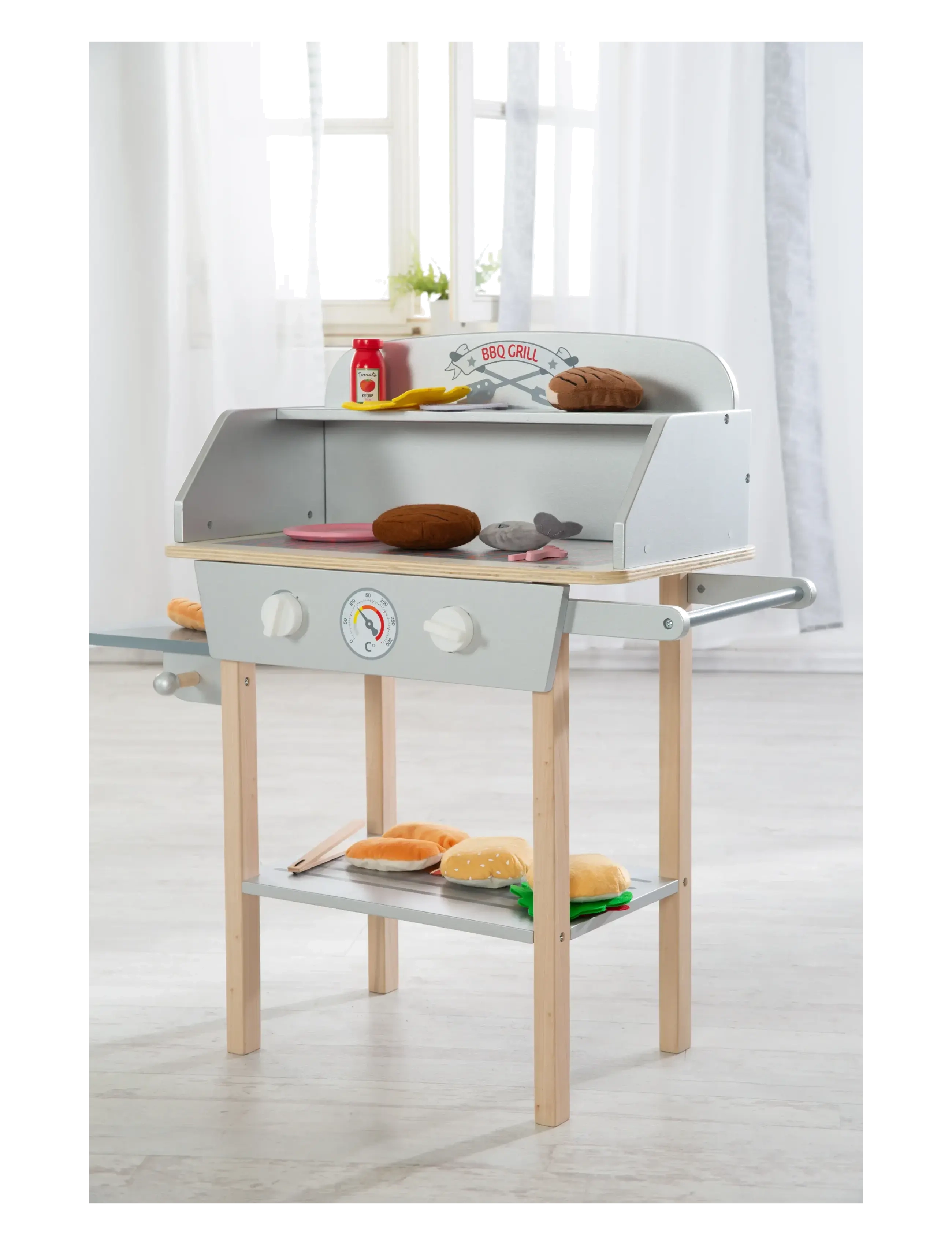 ROBA - BBQ Grill with accessories - legekøkkener - gray - 1