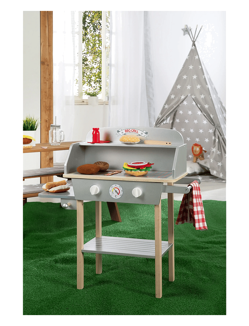 ROBA - BBQ Grill with accessories - toy kitchens - gray - 2