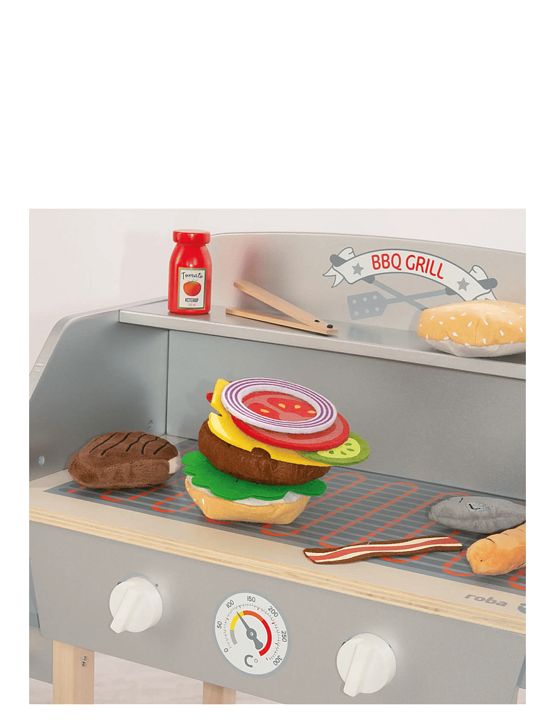 ROBA - BBQ Grill with accessories - toy kitchens - gray - 3