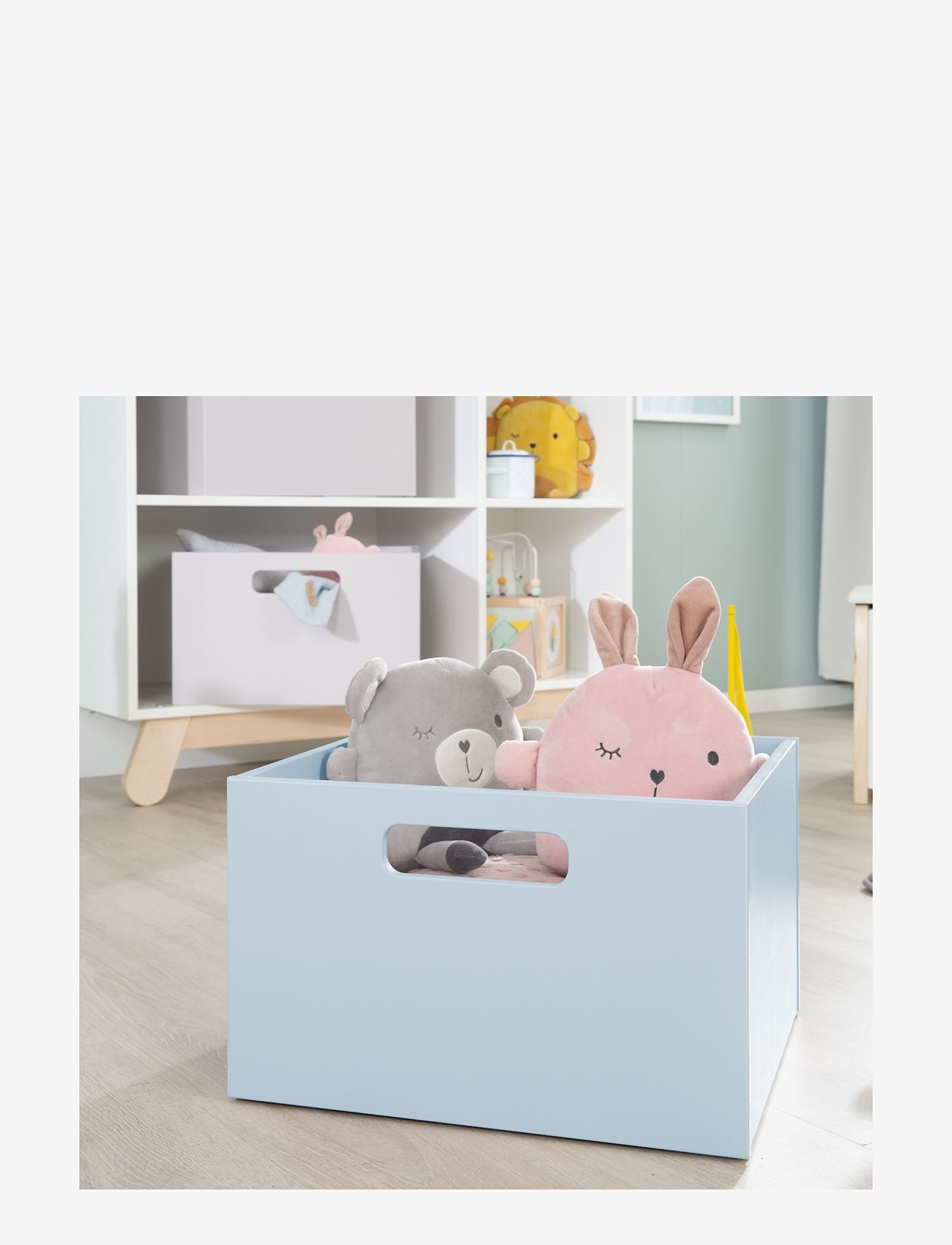 ROBA - Wooden Toy box - hoiukastid - blue - 2