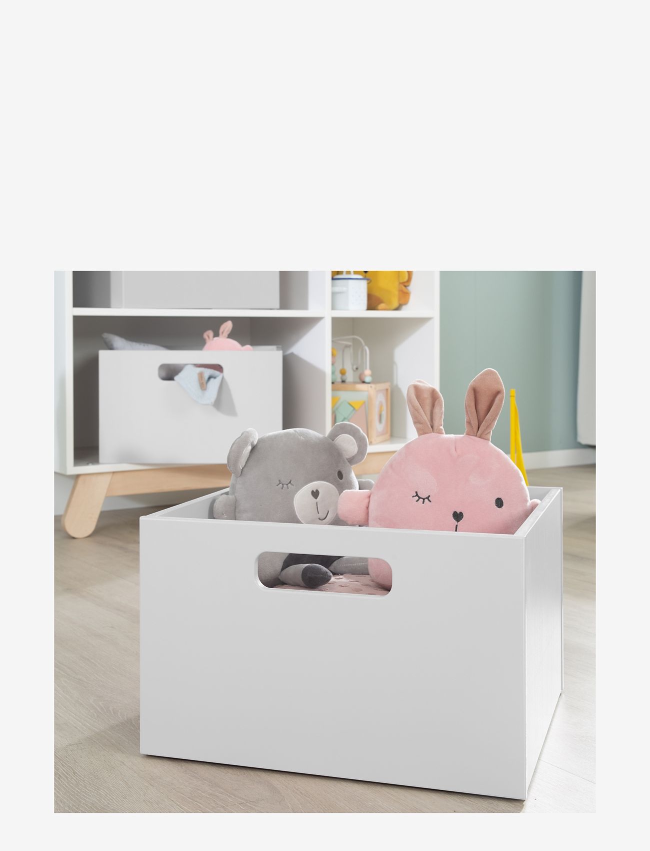 ROBA - Wooden Toy box - opbevaringskasser - grey - 2