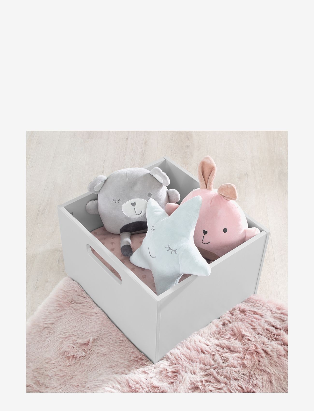 ROBA - Wooden Toy box - opbevaringskasser - grey - 3