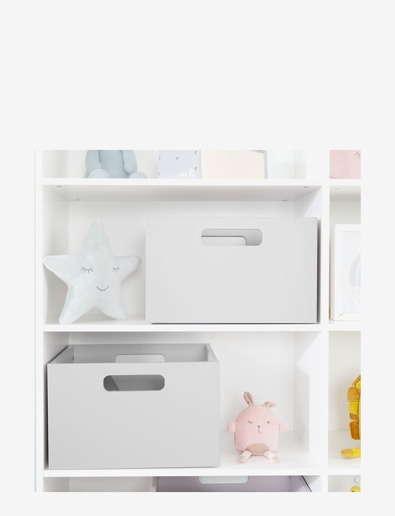 ROBA - Wooden Toy box - opbevaringskasser - grey - 4