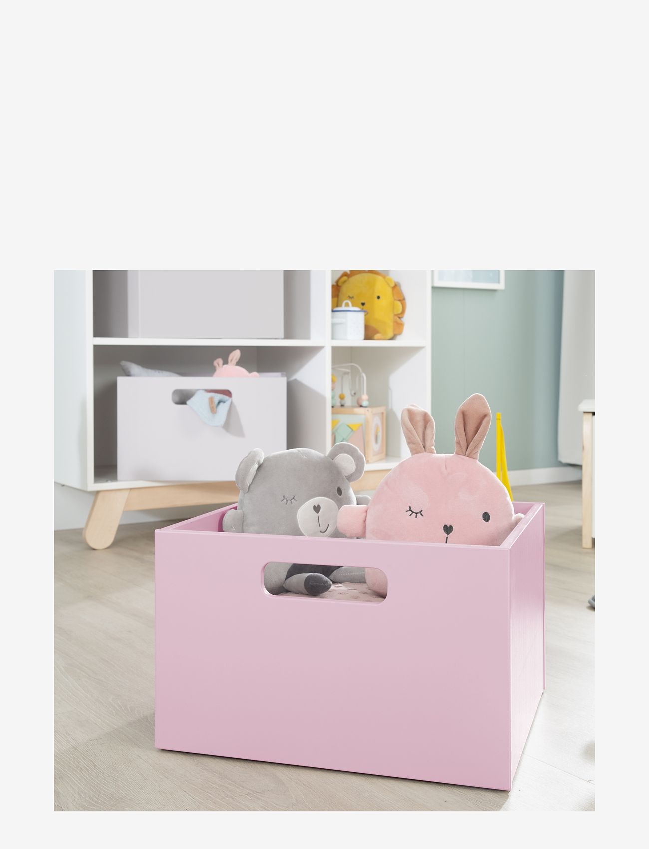ROBA - Wooden Toy box - opbevaringskasser - pink - 2