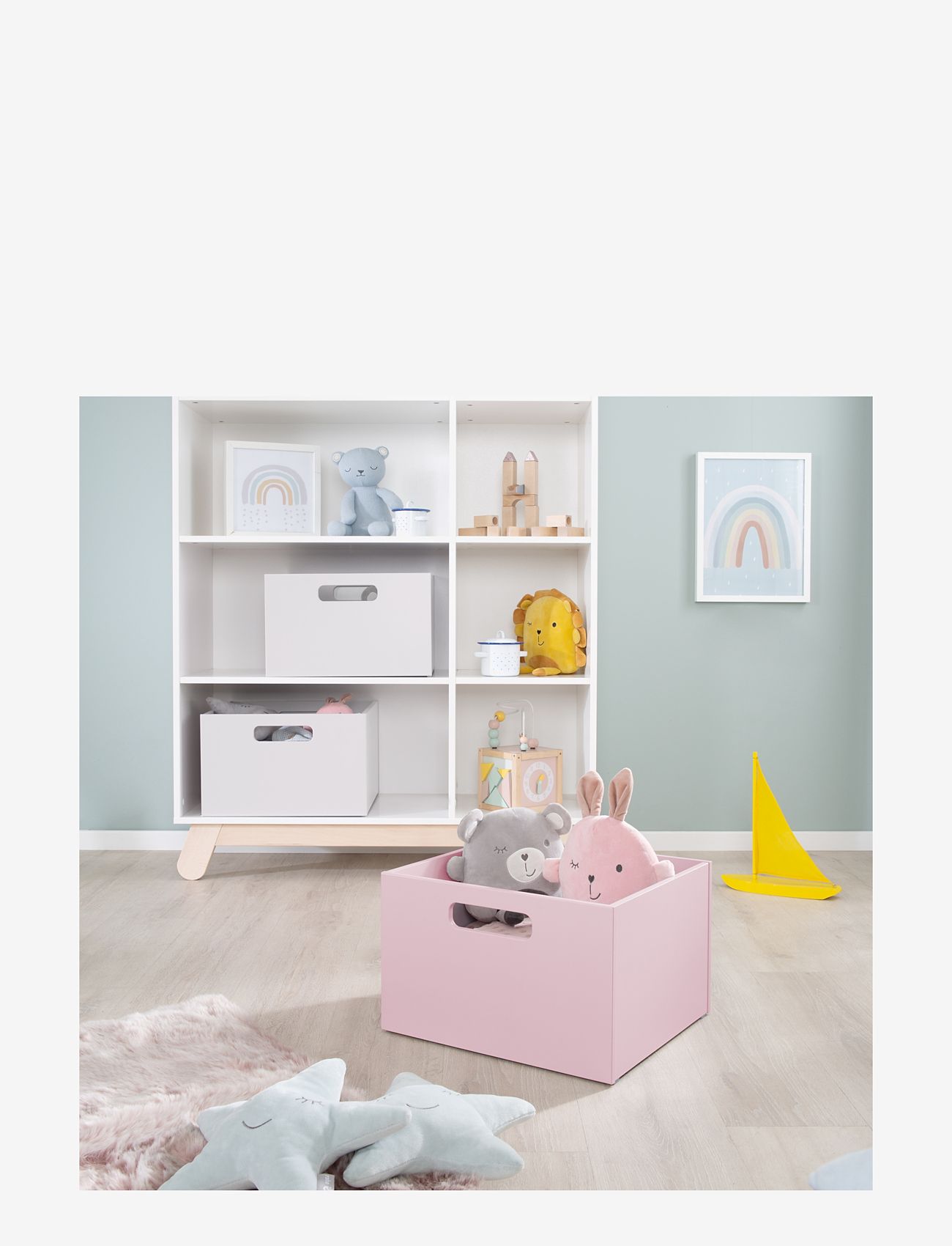 ROBA - Wooden Toy box - opbevaringskasser - pink - 5
