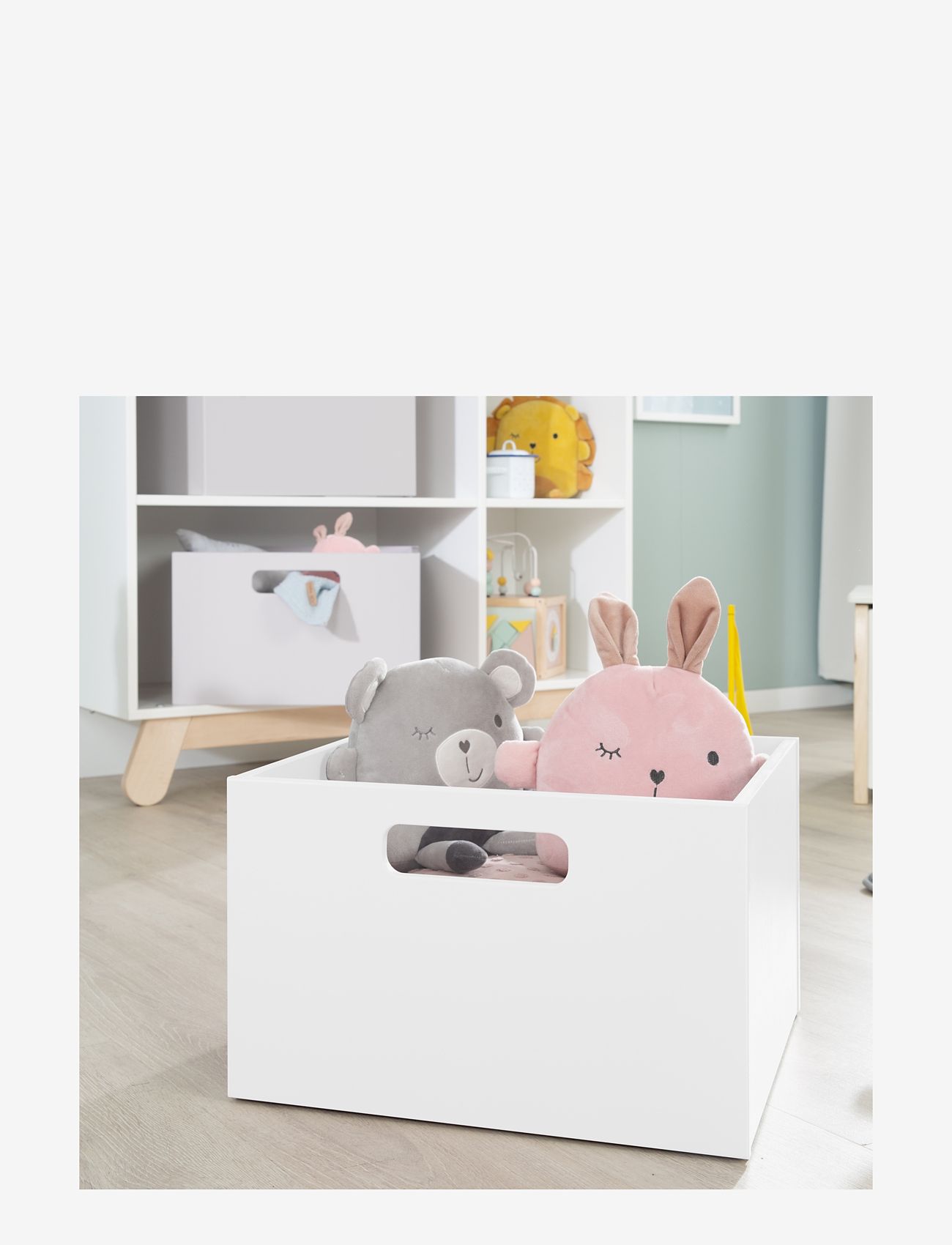 ROBA - Wooden Toy box - aufbewahrungsboxen - white - 2