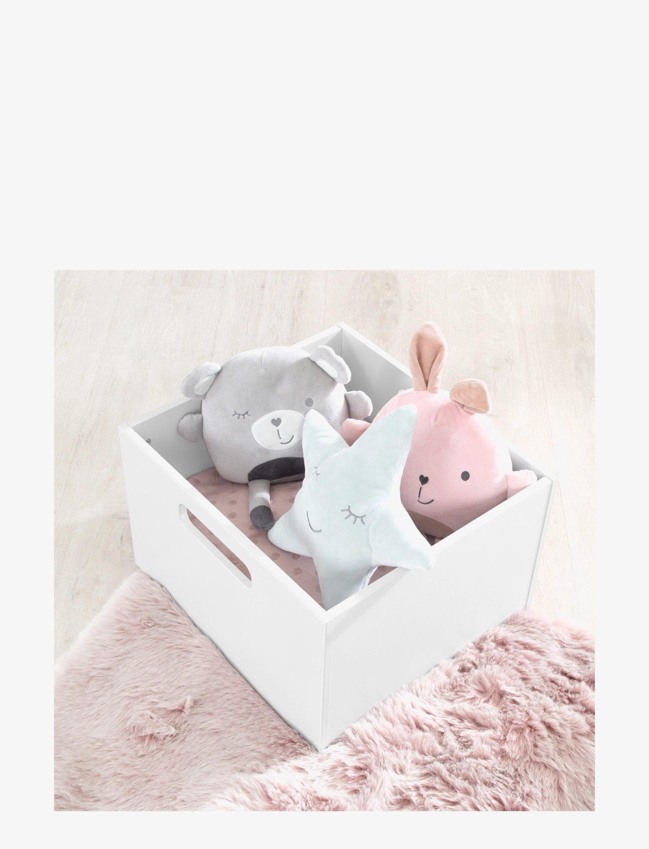ROBA - Wooden Toy box - förvaringslådor - white - 3