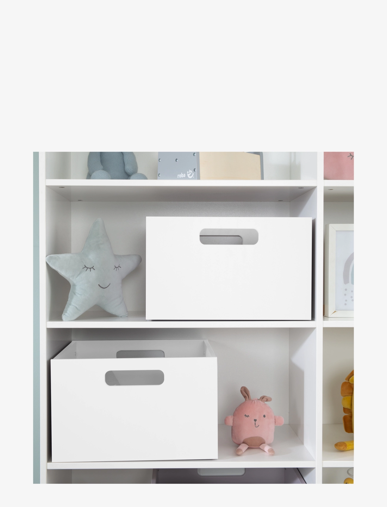 ROBA - Wooden Toy box - förvaringslådor - white - 4