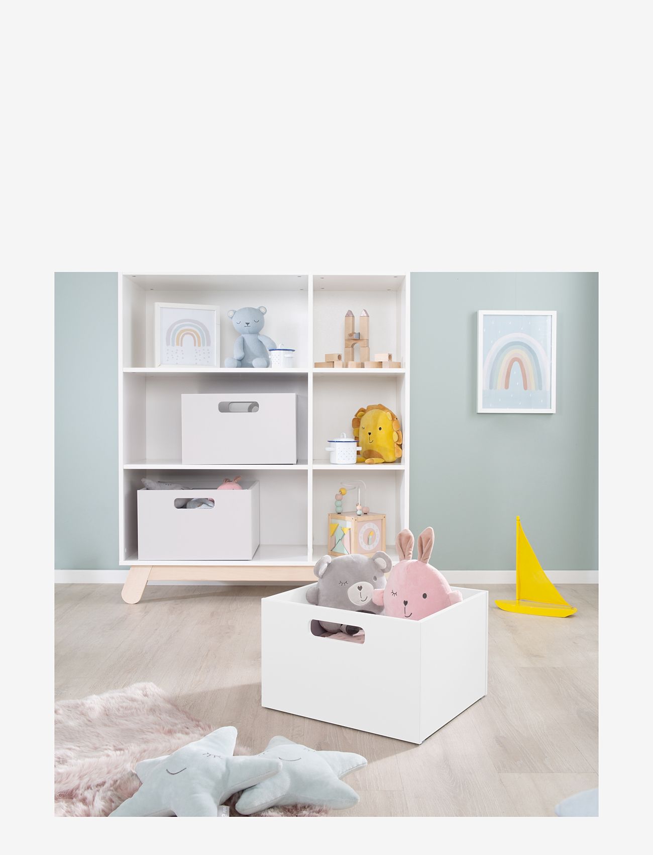ROBA - Wooden Toy box - aufbewahrungsboxen - white - 5