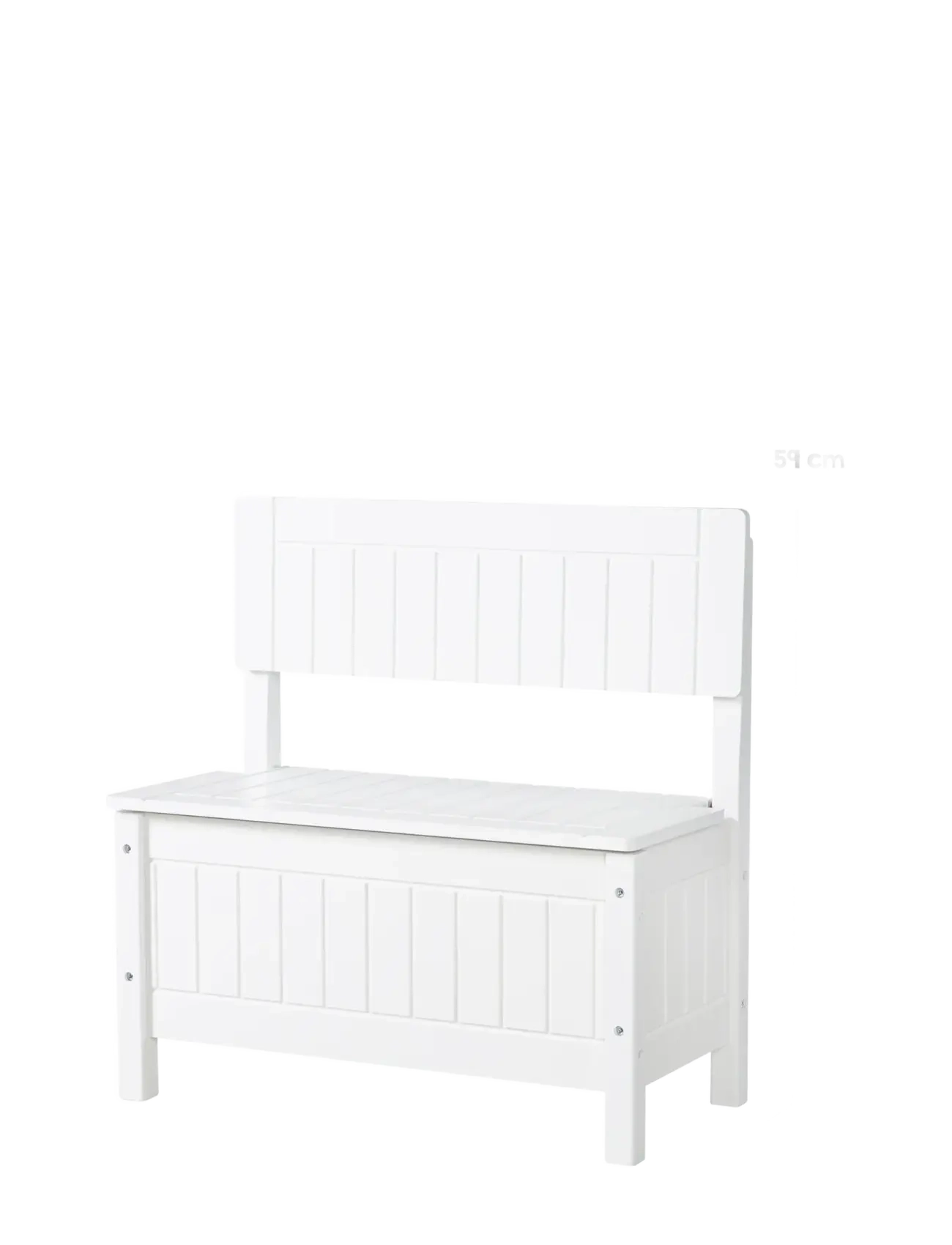 ROBA Wooden Combination Children's Chest And Bench, Storage Furniture, Hvid, Str: ONE SIZE
