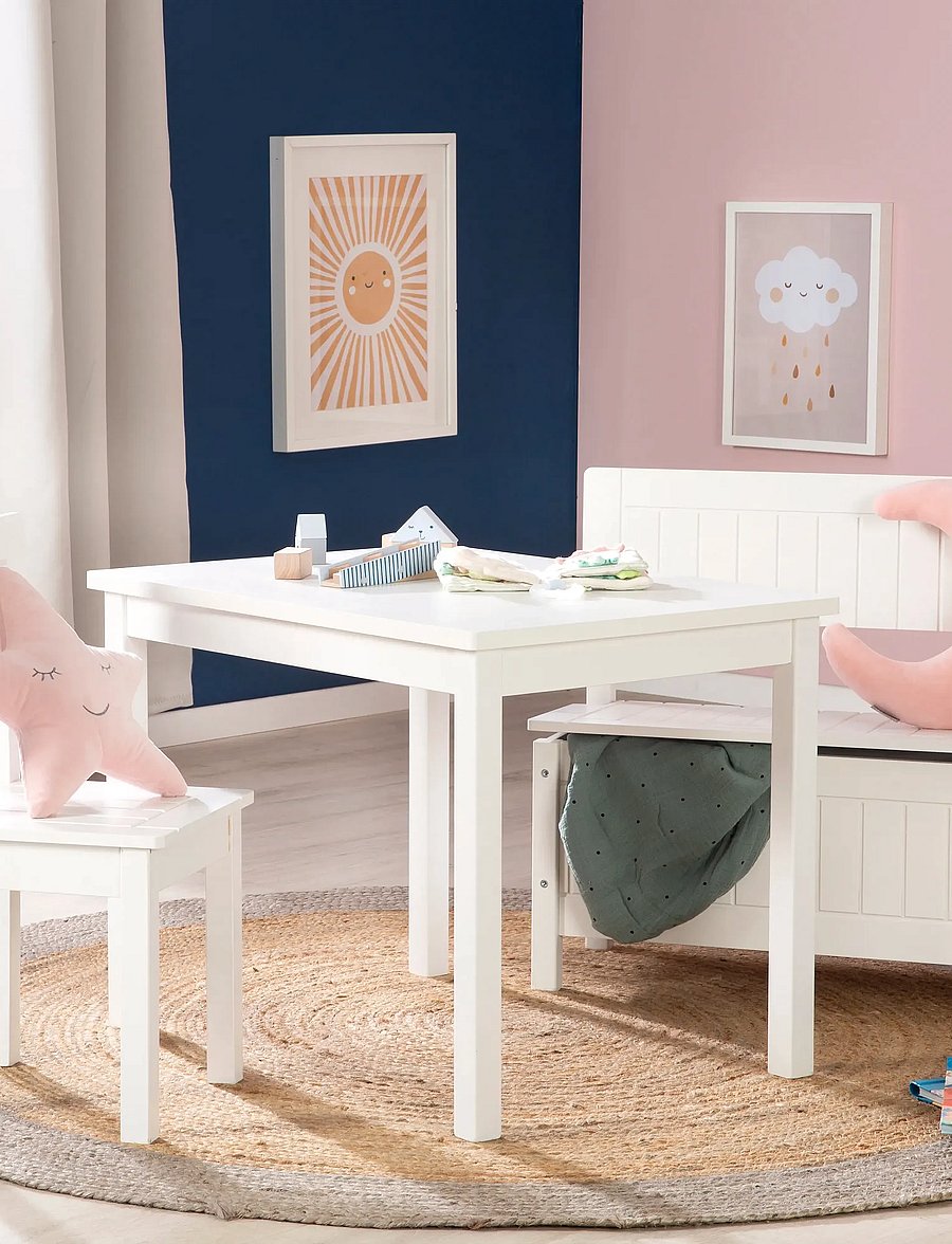 ROBA - Wooden Combination Children'S Chest and Bench - hoiumööbel - white - 0