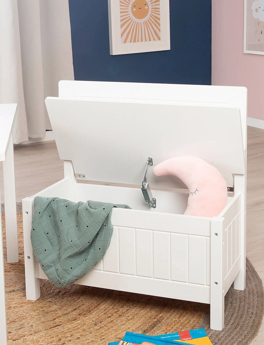 ROBA - Wooden Combination Children'S Chest and Bench - hoiumööbel - white - 4