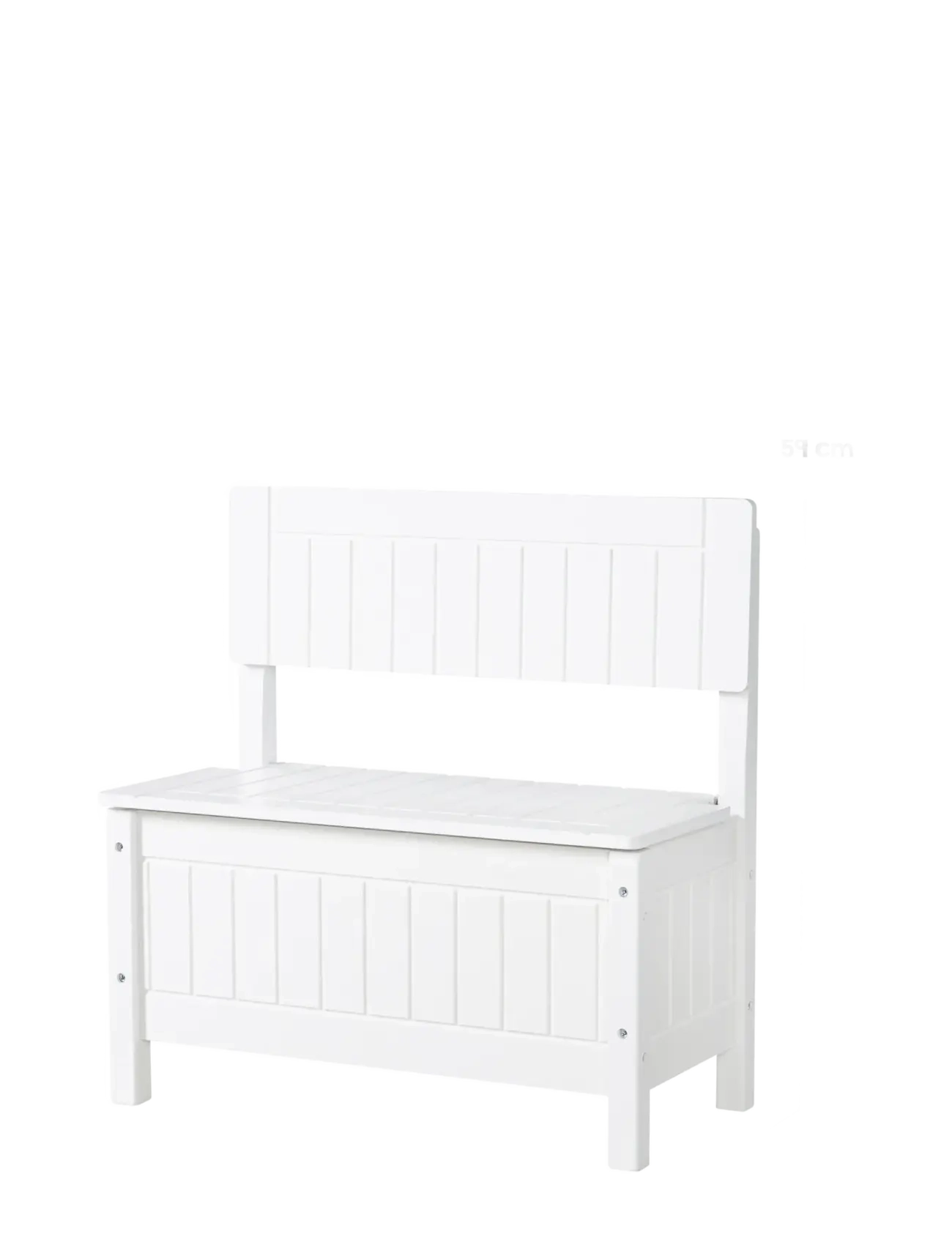 ROBA - Wooden Combination Children'S Chest and Bench - förvaringsmöbler - white - 3