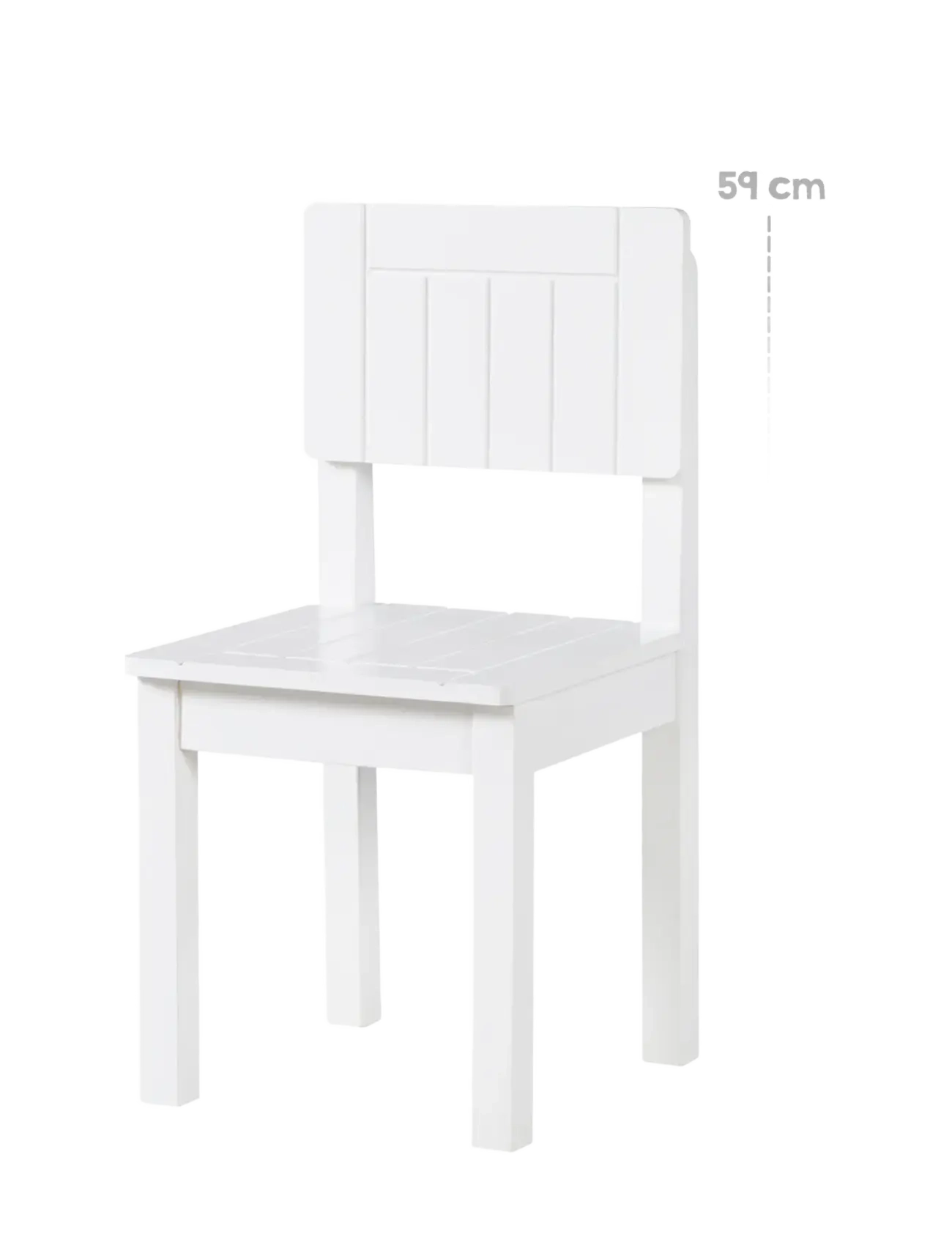 ROBA Wooden Children's Chair, Stol & Stools, Hvid, Str: ONE SIZE