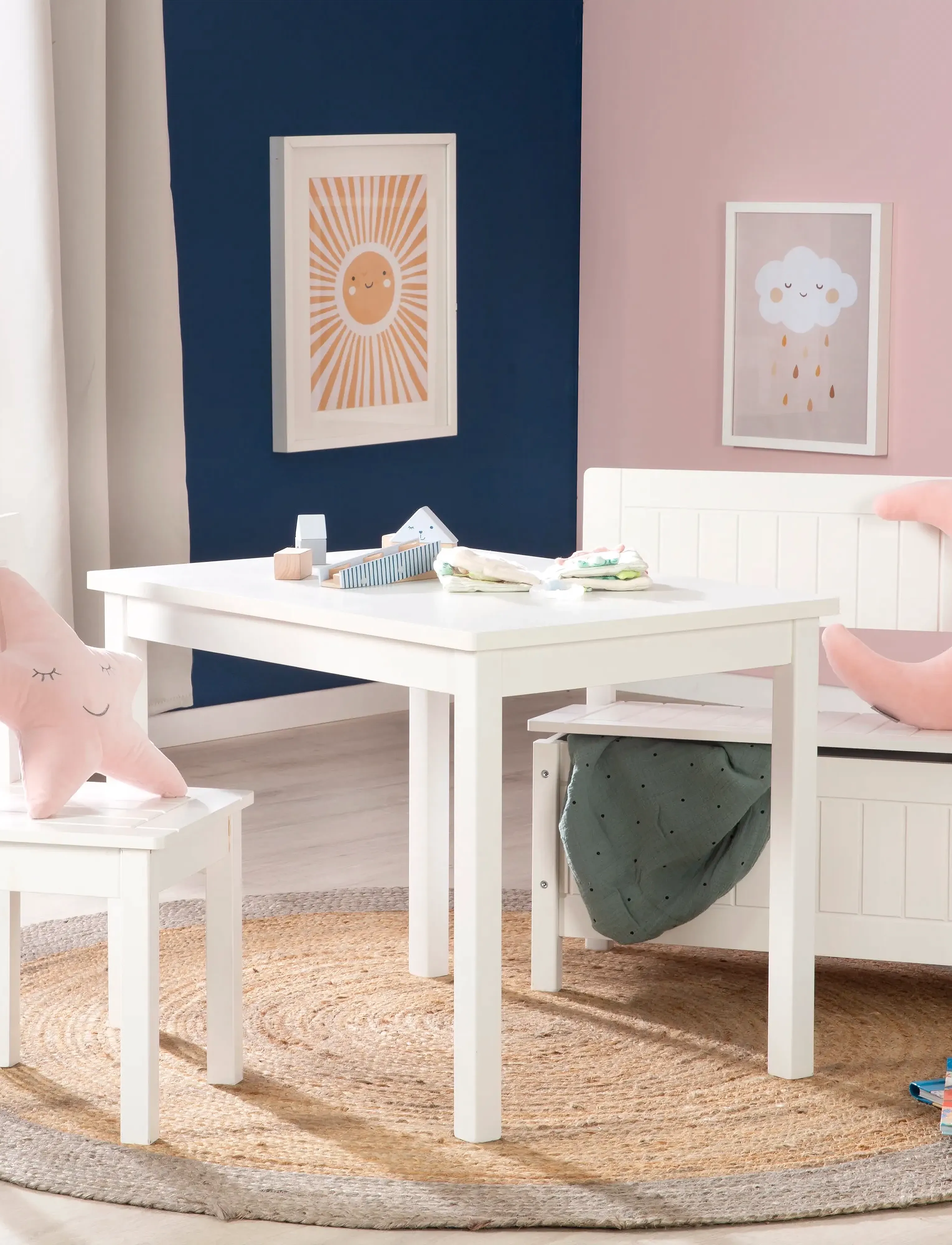 ROBA Wooden Children's Chair, One Size, Furniture, Weiß - Chairs & Stools, Kinder
