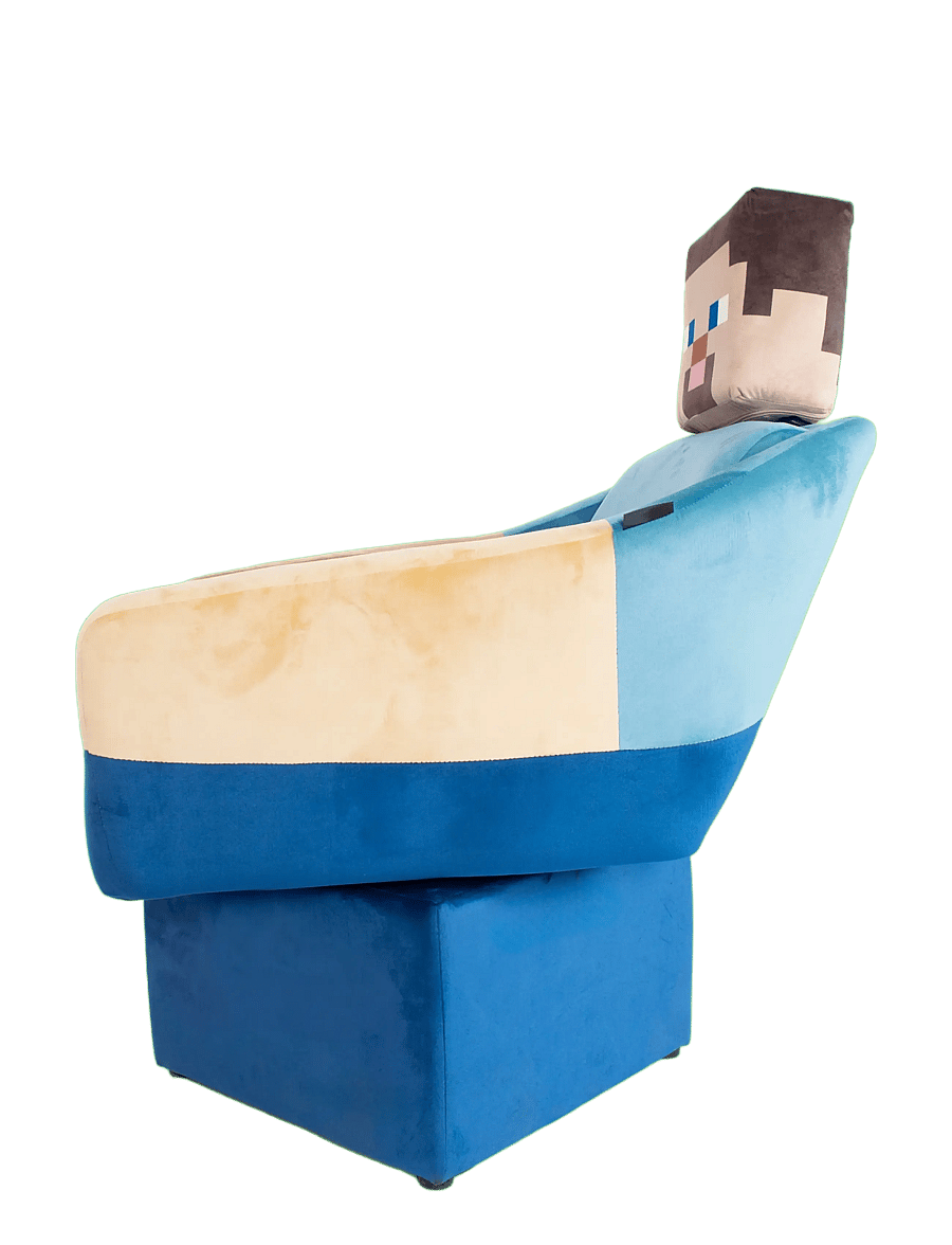 Minecraft - Steve Swivel Chair, with Armrests and Headrest - gamingmöbler - multicolor - 3
