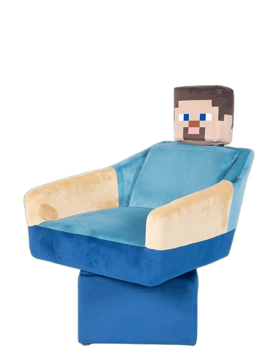 Minecraft - Steve Swivel Chair, with Armrests and Headrest - gamingmöbler - multicolor - 4