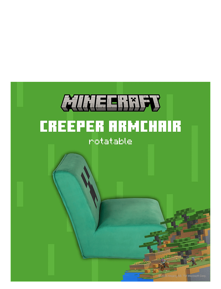 Minecraft - Creeper Swivel Chair - gamingmöbler - multicolor - 3