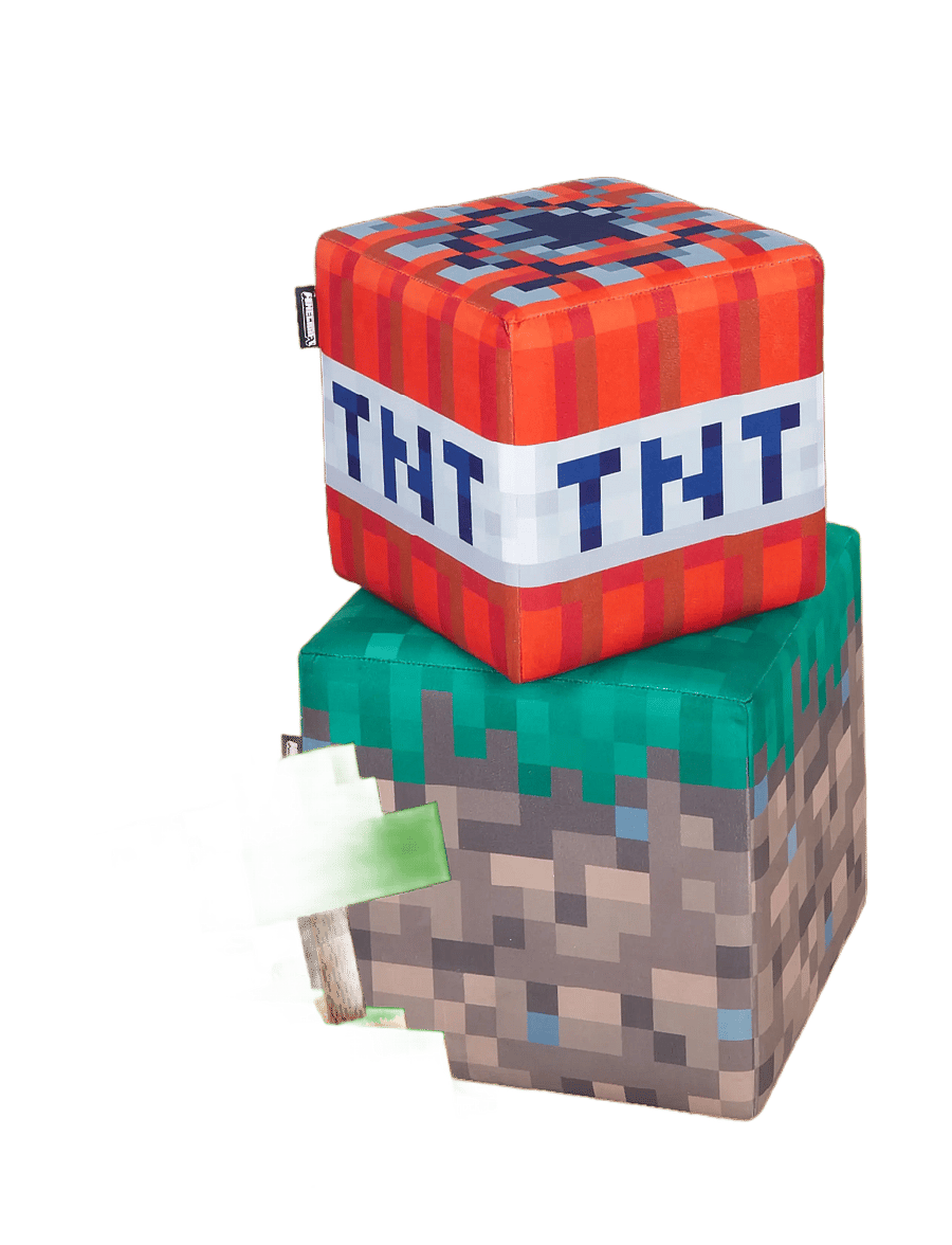 Minecraft - Pouf, Ottoman, Set of 2, Upholstered - gaming-möbel - multicolor - 5