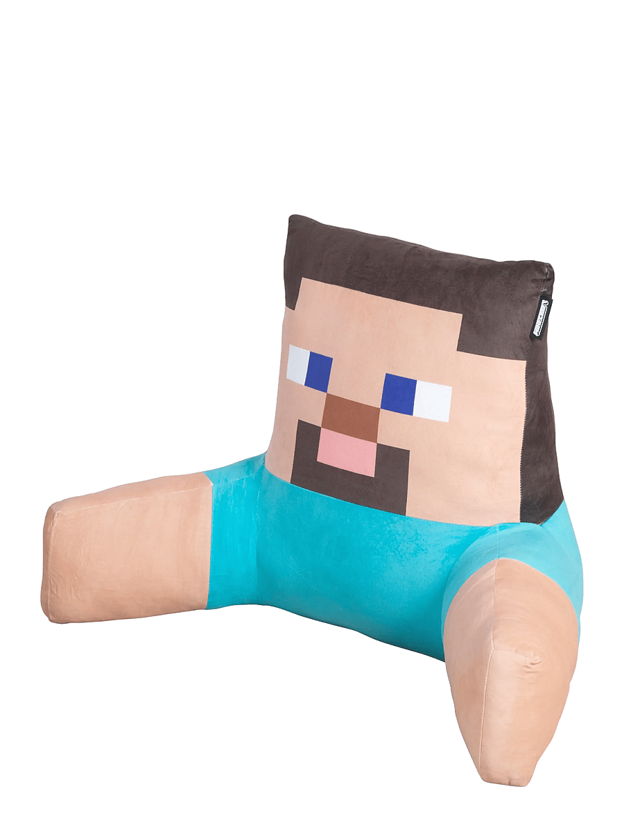 Minecraft - Reading pillow, relaxation pillow, backrest, Steve, velvet - gamingmöbler - multicolor - 0