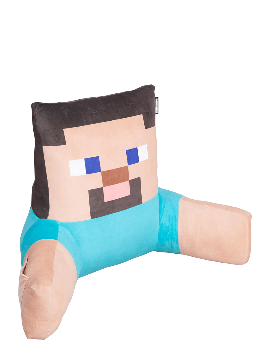 Minecraft - Reading pillow, relaxation pillow, backrest, Steve, velvet - gamingmöbler - multicolor - 1