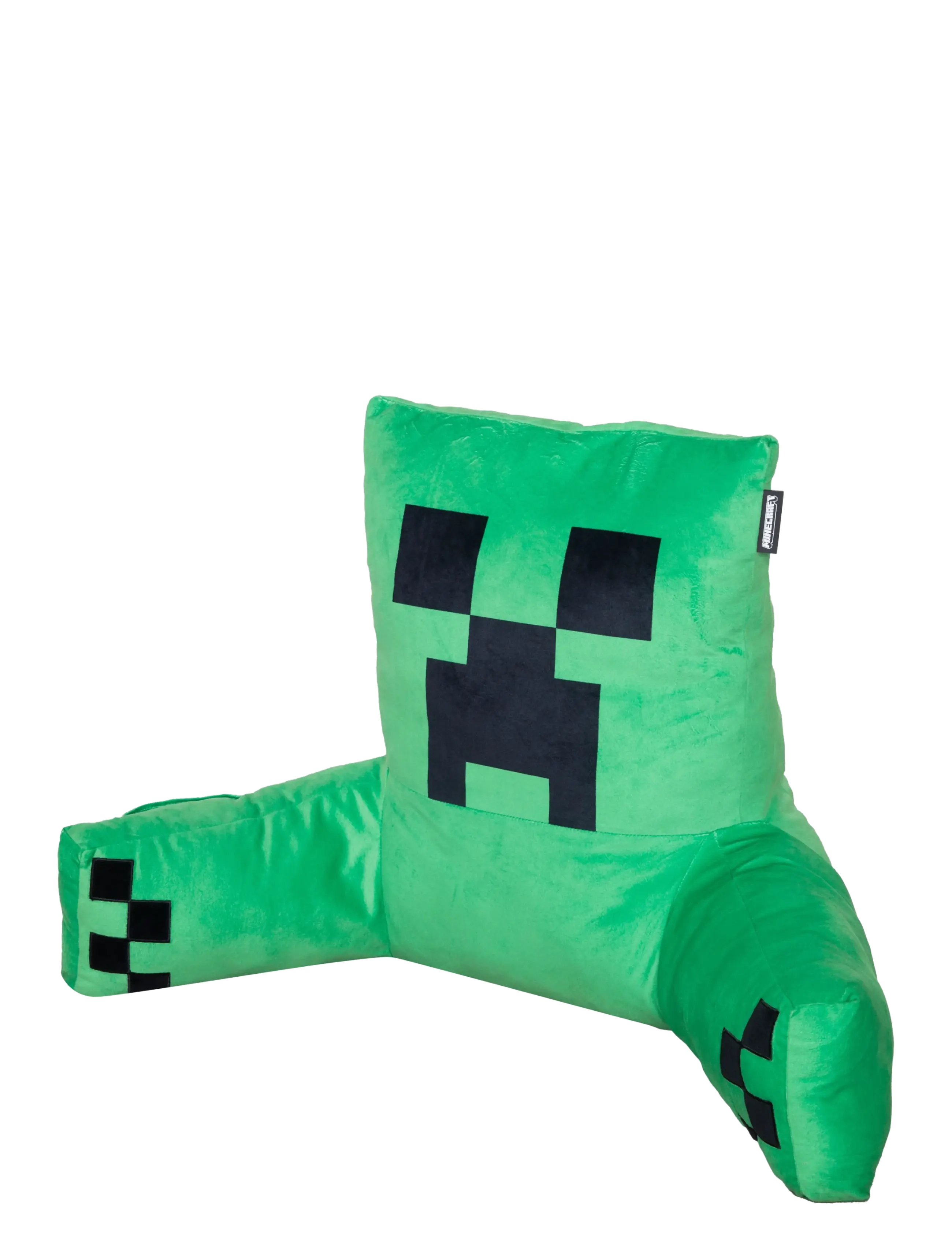 Minecraft Reading pillow, relaxation pillow, backrest, creeper, velvet - Minecraft - MULTICOLOR / green
