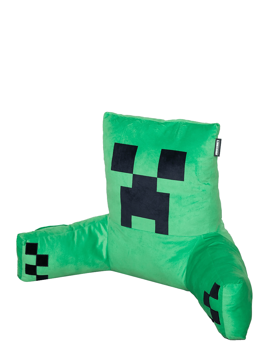 Minecraft - Reading pillow, relaxation pillow, backrest, creeper, velvet - gamingmöbler - multicolor - 0