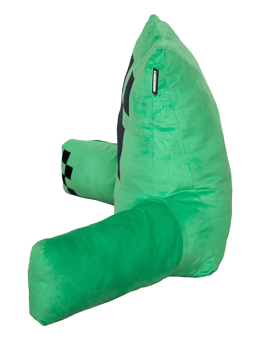 Minecraft - Reading pillow, relaxation pillow, backrest, creeper, velvet - gamingmöbler - multicolor - 1