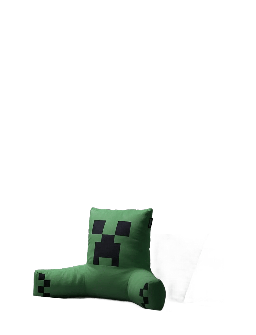 Minecraft - Reading pillow, relaxation pillow, backrest, creeper, velvet - gamingmöbler - multicolor - 3