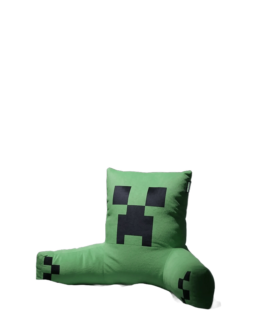 Minecraft - Reading pillow, relaxation pillow, backrest, creeper, velvet - gamingmöbler - multicolor - 4