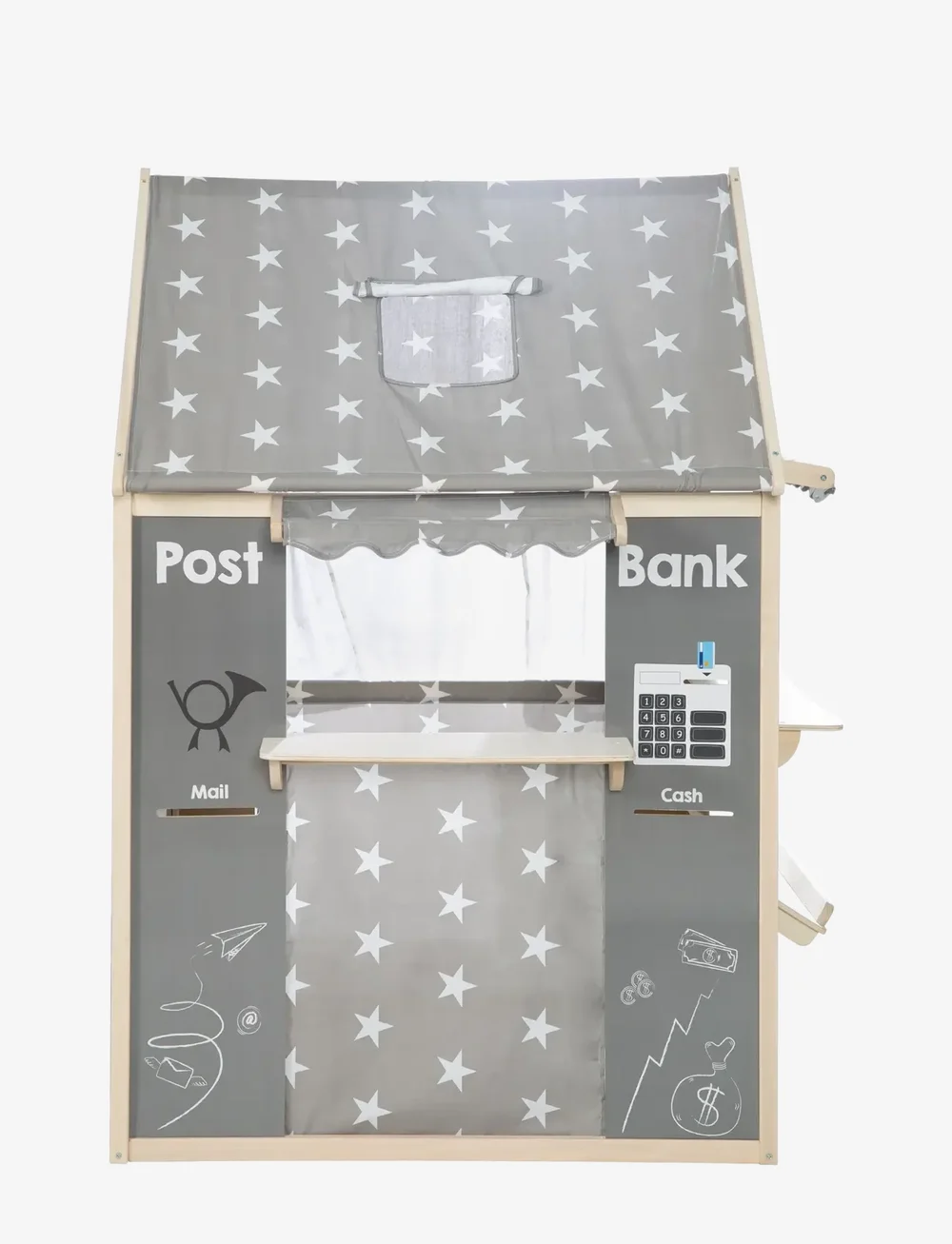 ROBA - Wooden Play House Combination Usable As Play Shop - spielzelte und -tunnel - gray - 3