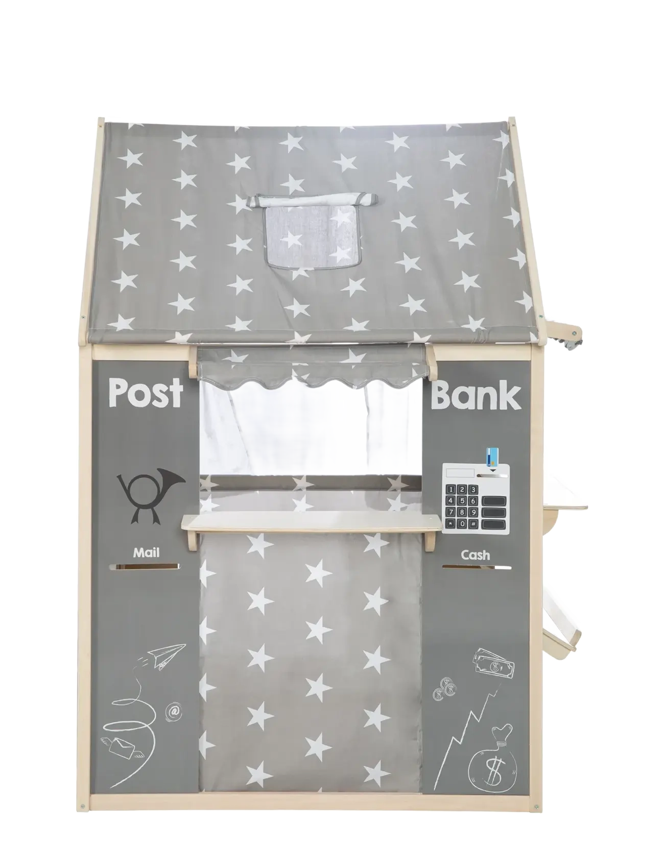 ROBA - Wooden Play House Combination Usable As Play Shop - spielzelte und -tunnel - gray - 3