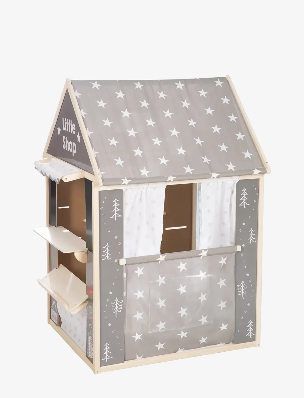 ROBA - Wooden Play House Combination Usable As Play Shop - spielzelte und -tunnel - gray - 4