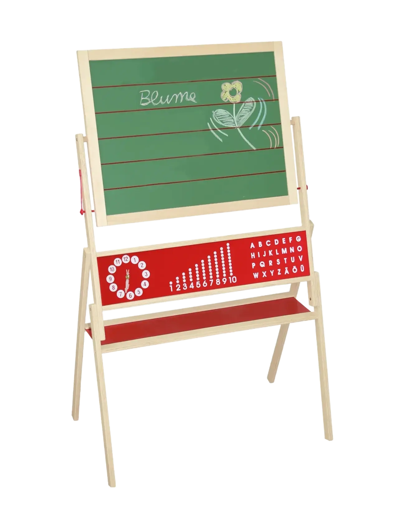 ROBA - Children'S Blackboard Easel With Shelf and Stool - rittavlor - colorful - 1
