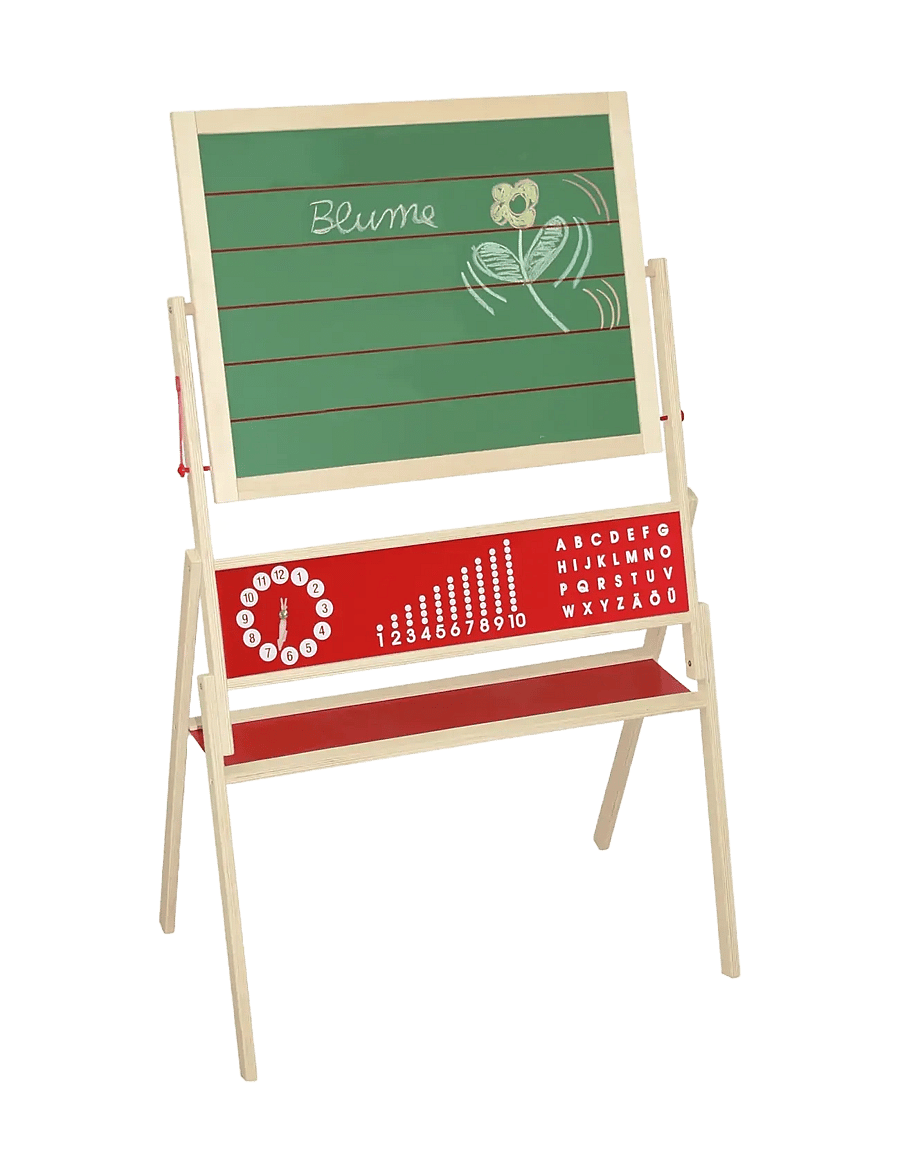 ROBA - Children'S Blackboard Easel With Shelf and Stool - zeichenbretter - colorful - 1