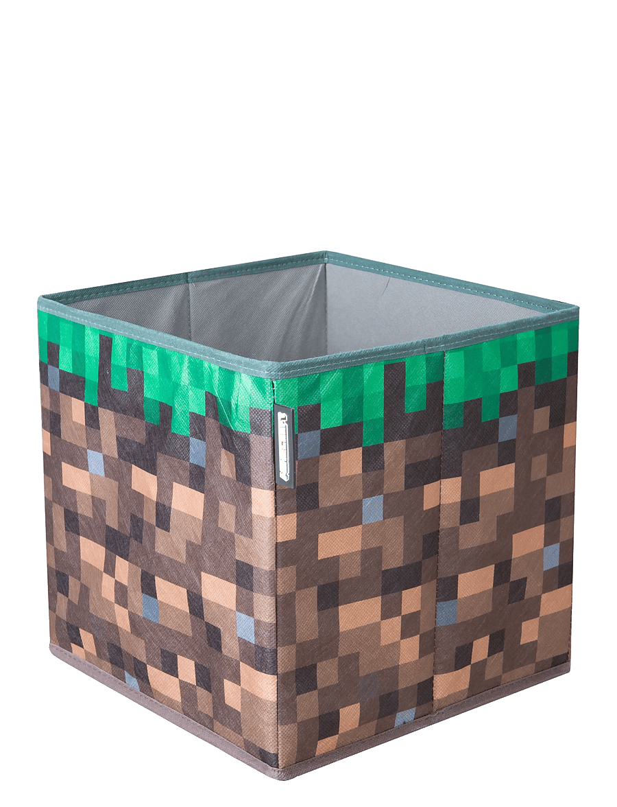 Minecraft - Set of 2 Fabric Boxes, Foldable, Grass Block and TNT, Canvas - förvaringslådor - multicolor - 2