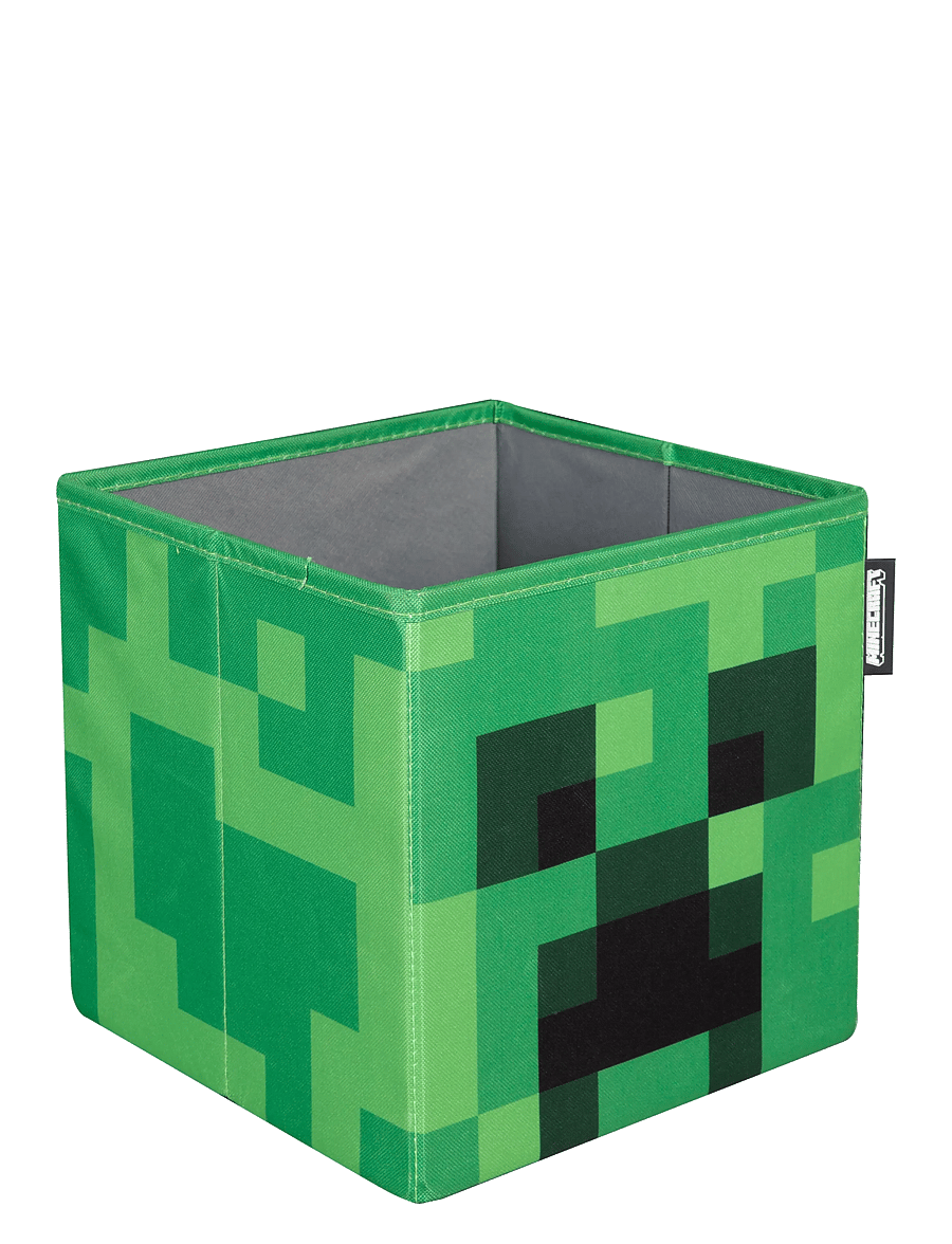 Minecraft - Set of 2 Fabric Boxes, Foldable, Creeper and Crafting Table, Canvas - förvaringslådor - multicolor - 2