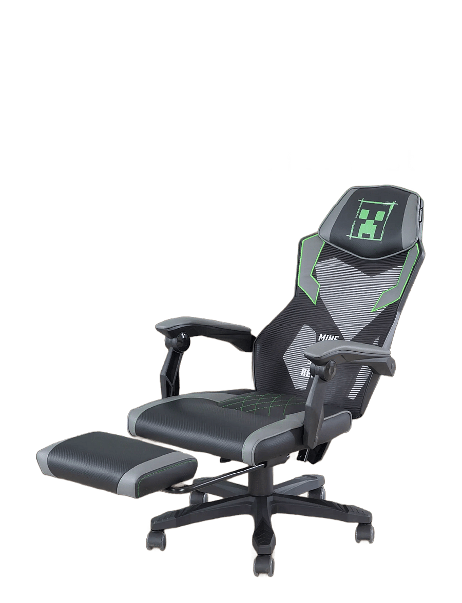 Minecraft - Padded gaming chair, infinitely height-adjustable, rocking mechanism, leg rest - gaming-möbel - multicolor - 5