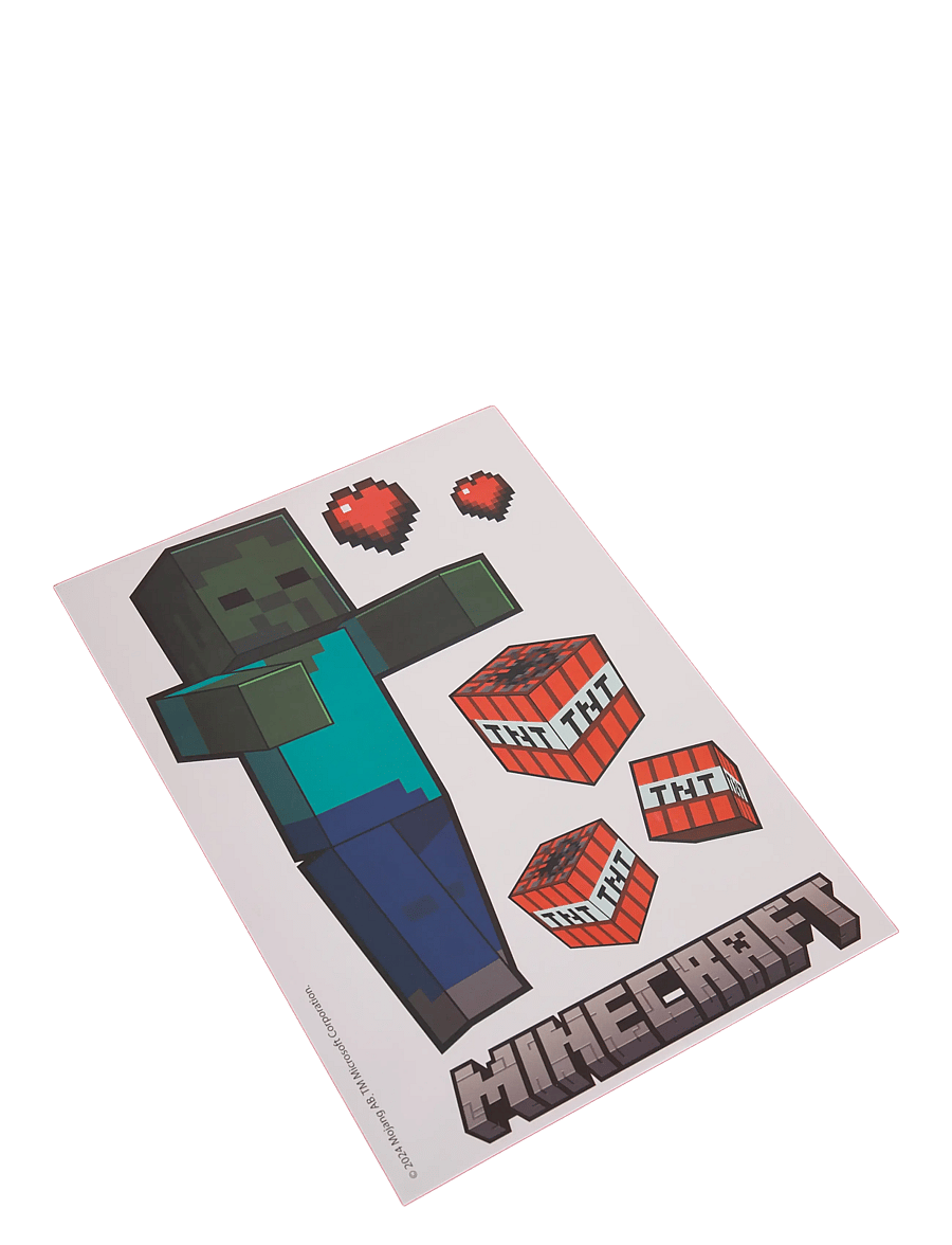 Minecraft - Wall decals, Minecraft character stickers, self-adhesive vinyl film - klistermærker - multicolor - 2