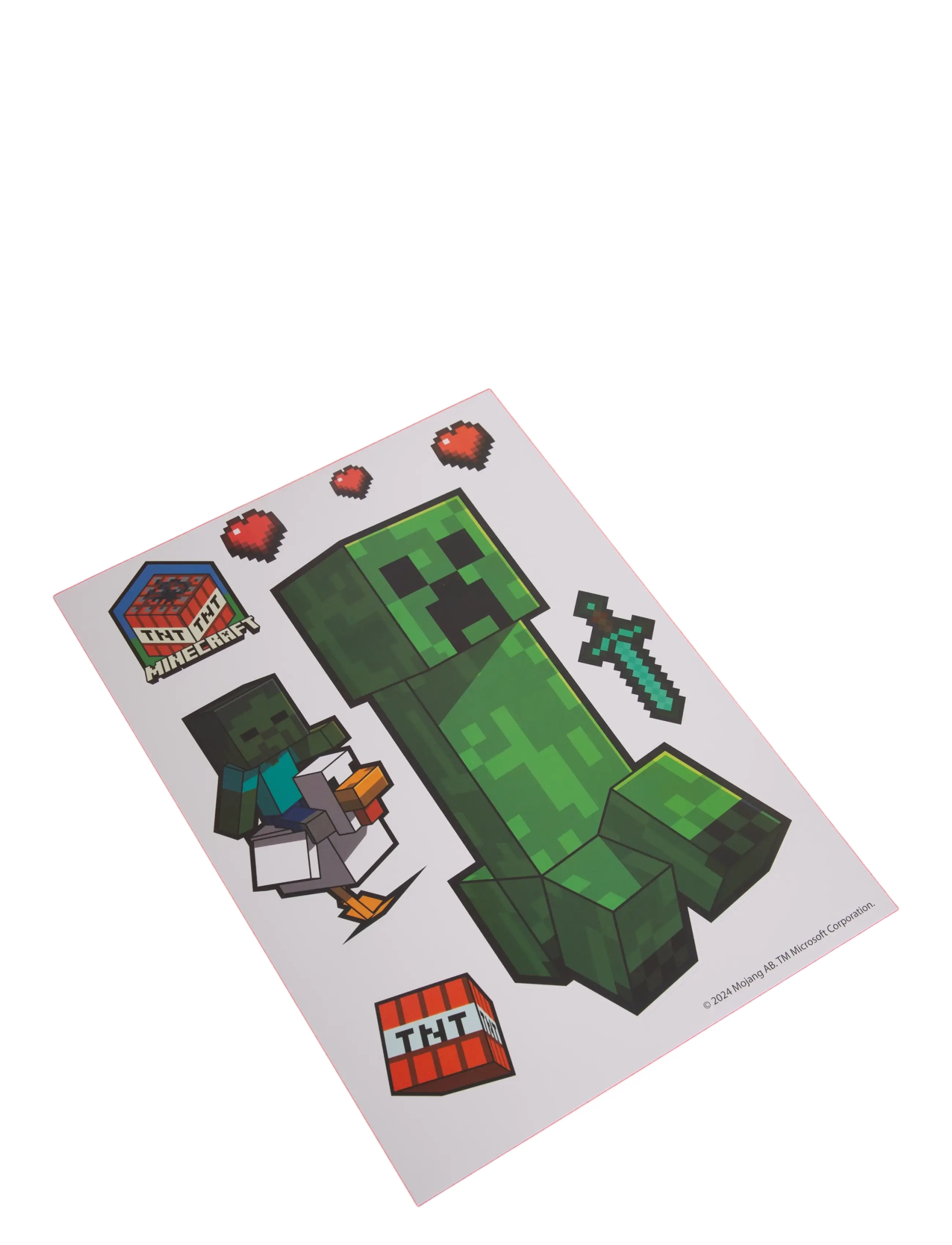 Minecraft - Wall decals, Minecraft character stickers, self-adhesive vinyl film - klistermærker - multicolor - 3
