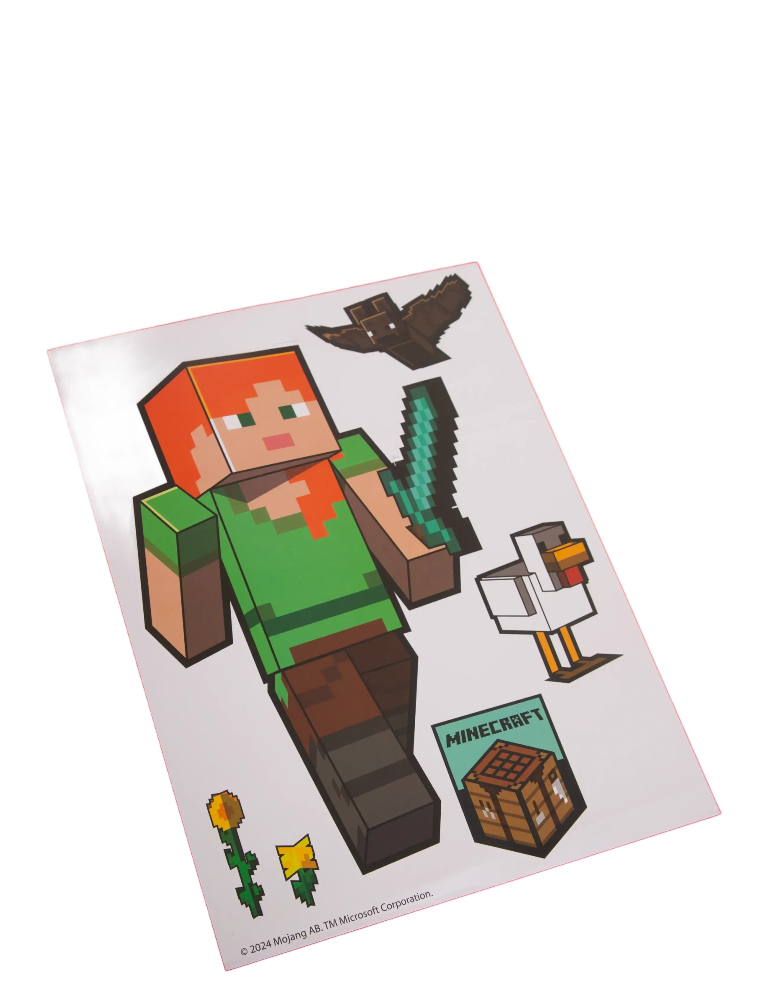 Minecraft - Wall decals, Minecraft character stickers, self-adhesive vinyl film - klistermærker - multicolor - 4