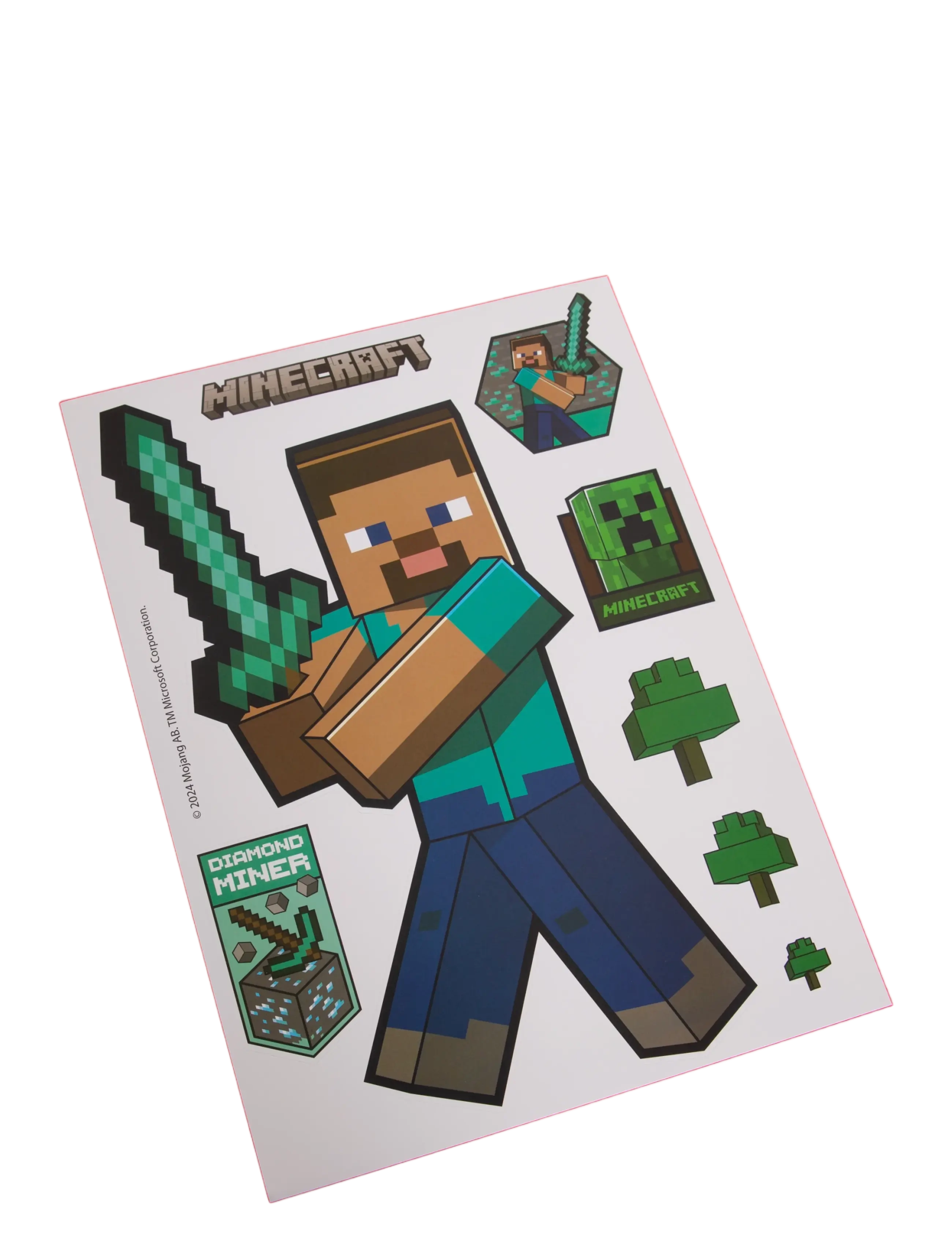 Minecraft - Wall decals, Minecraft character stickers, self-adhesive vinyl film - klistermærker - multicolor - 5