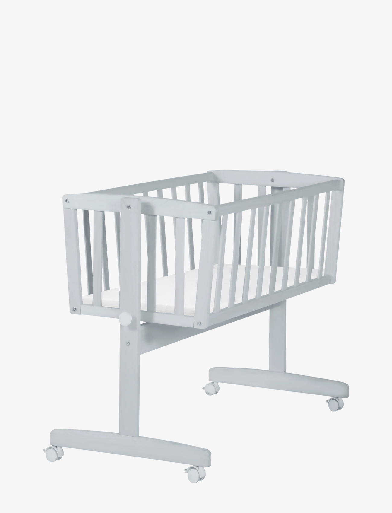 ROBA Cradle With Mattress, 93.5X 53X 81.5 cm, Furniture, Grau - Children's Beds & Accessories, Kinder