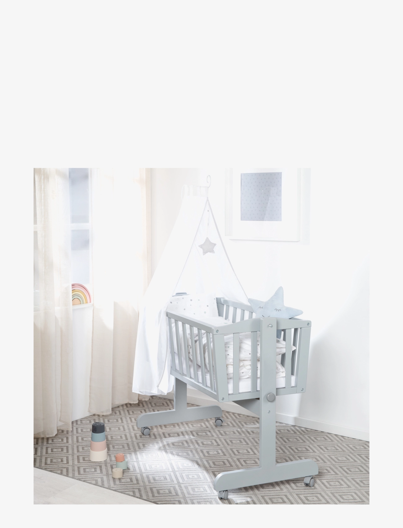 ROBA - Cradle with mattress - mähkimiskorvid - taupe - 1